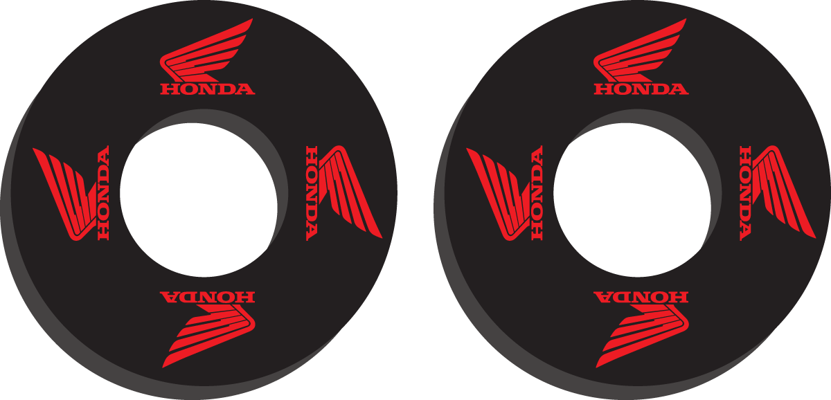 FACTORY EFFEX Grip Donuts - Honda Red/Black