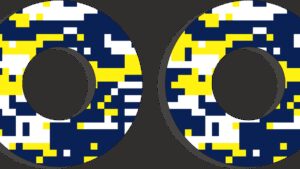 FACTORY EFFEX Grip Donuts - Husqvarna Blue/Yellow