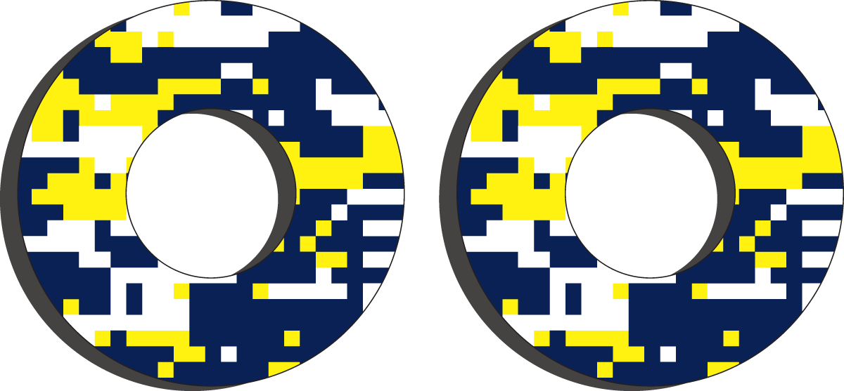 FACTORY EFFEX Grip Donuts - Husqvarna Blue/Yellow