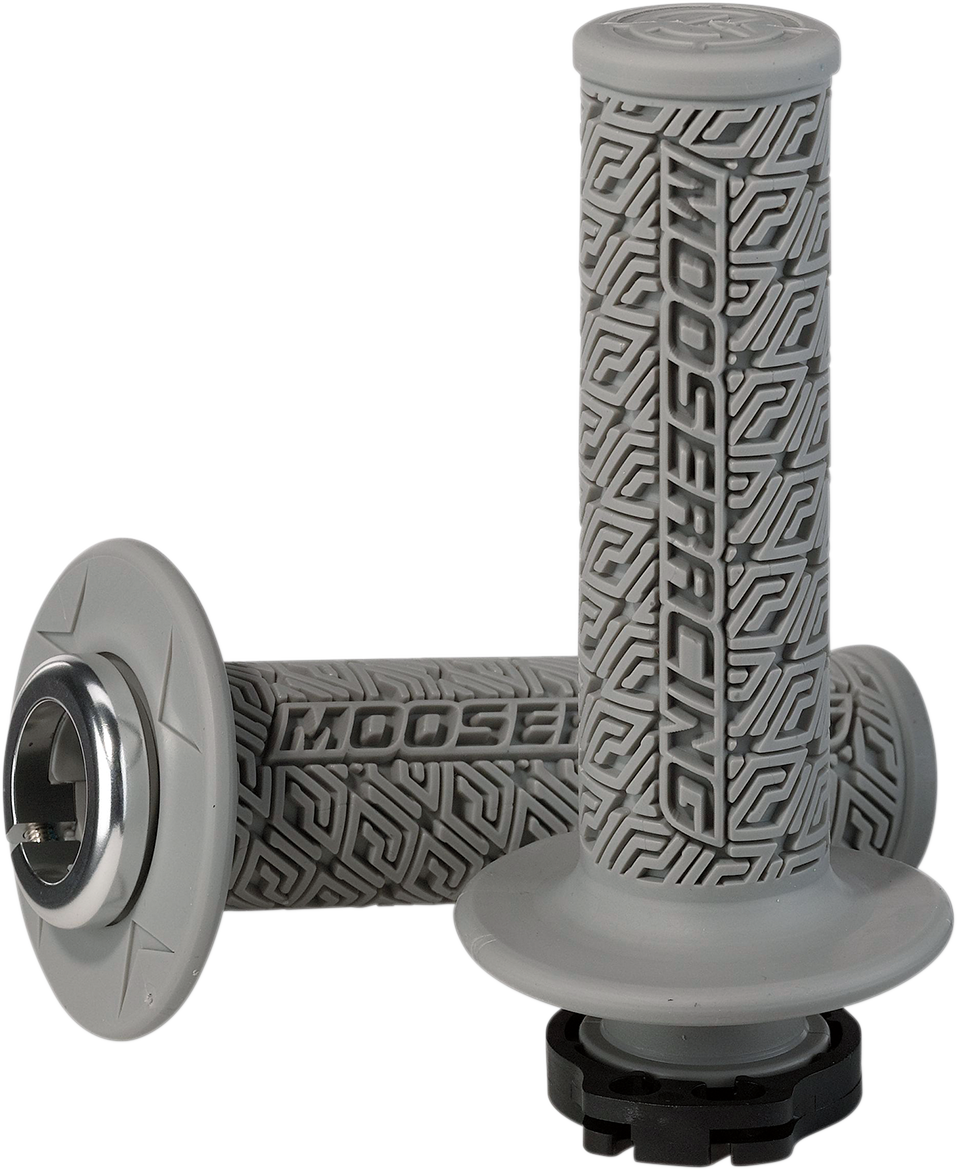 MOOSE OFFROAD 36 Series Clamp-On Grips - Gray/Silver