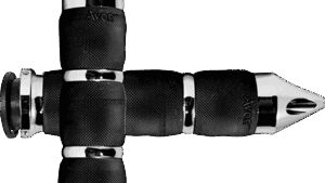 AVON GRIPS Spike Air Cushioned Grips - Indian Touring - Chrome