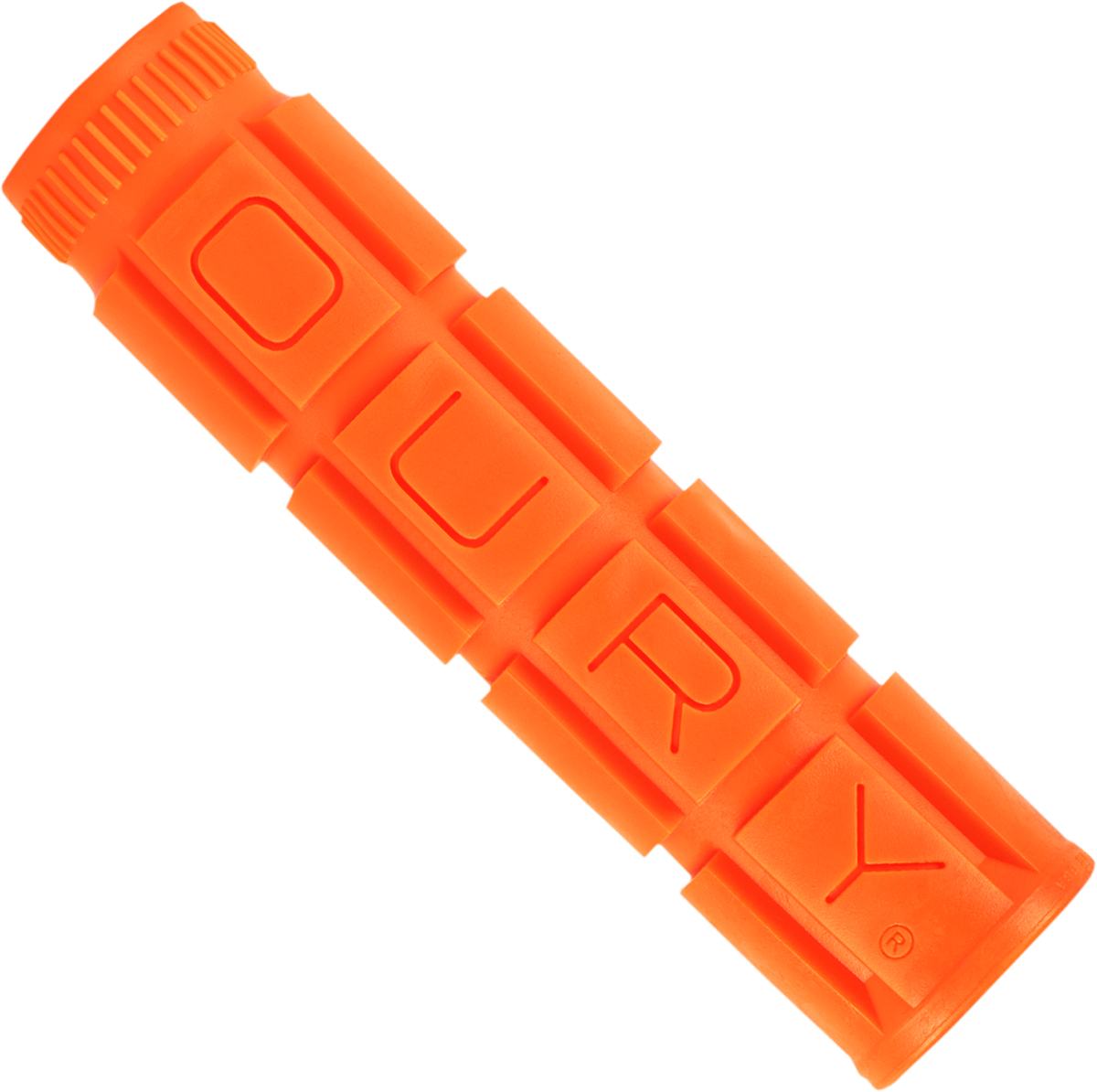 OURY GRIPS V2 Single Compound Grips - No-Flange - Orange