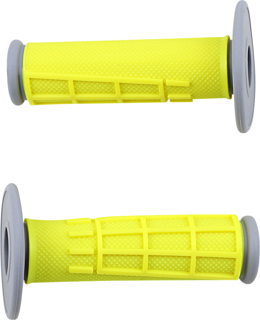 MOOSE OFFROAD Comp Diamond Half Waffle Grips - Yellow