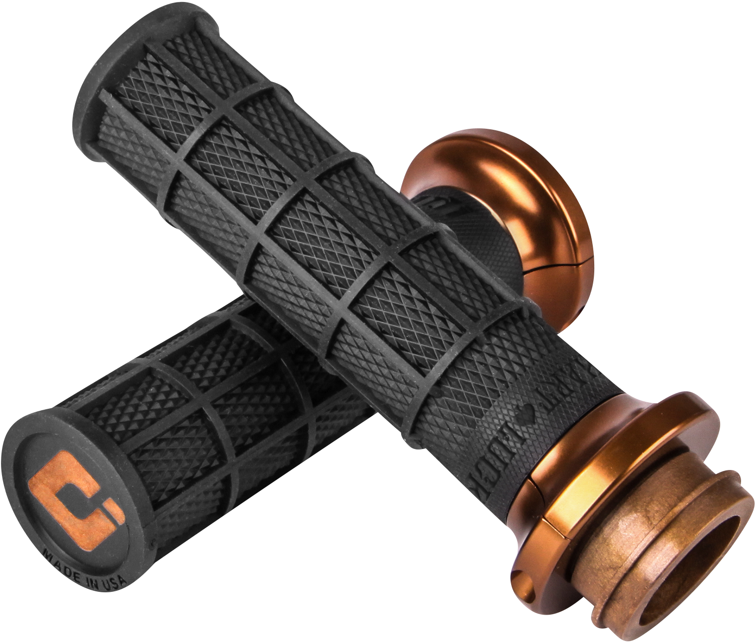 ODI Hart-Luck Signature V-Twin Lock-On™ Grips - Cable - Black/Bronze