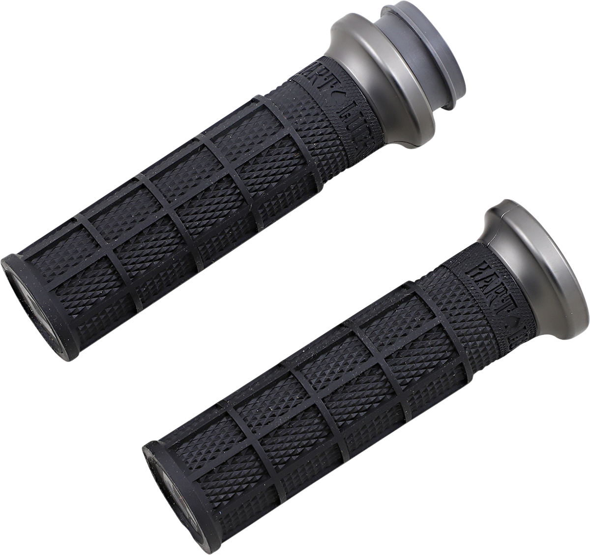 ODI Hart-Luck Signature V-Twin Lock-On™ Grips - TBW - Black/Gunmetal