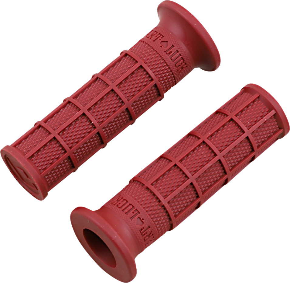 ODI Hart-Luck Signature Full-Waffle Slip-On Grips - Red