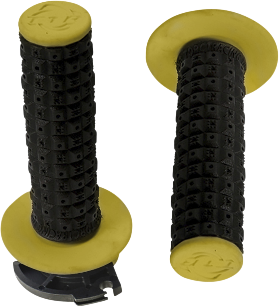TORC1 Defy Lock-On Grips - Black/Yellow