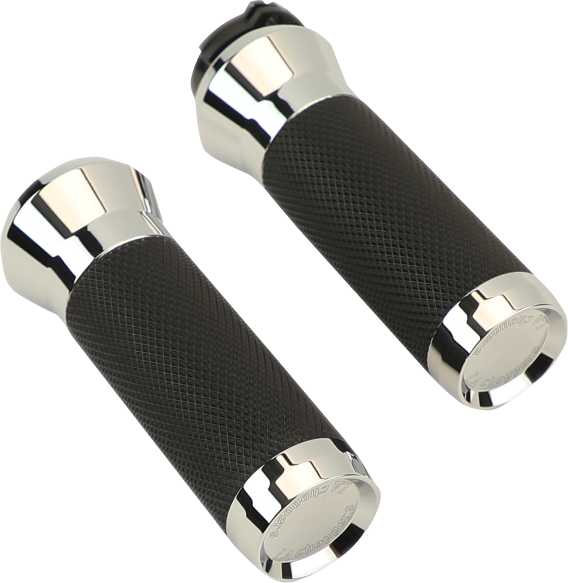 LA CHOPPERS Grips - Cable - Chrome
