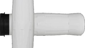 AVON GRIPS Old School Rubber Grips - Throttle-By-Wire - White