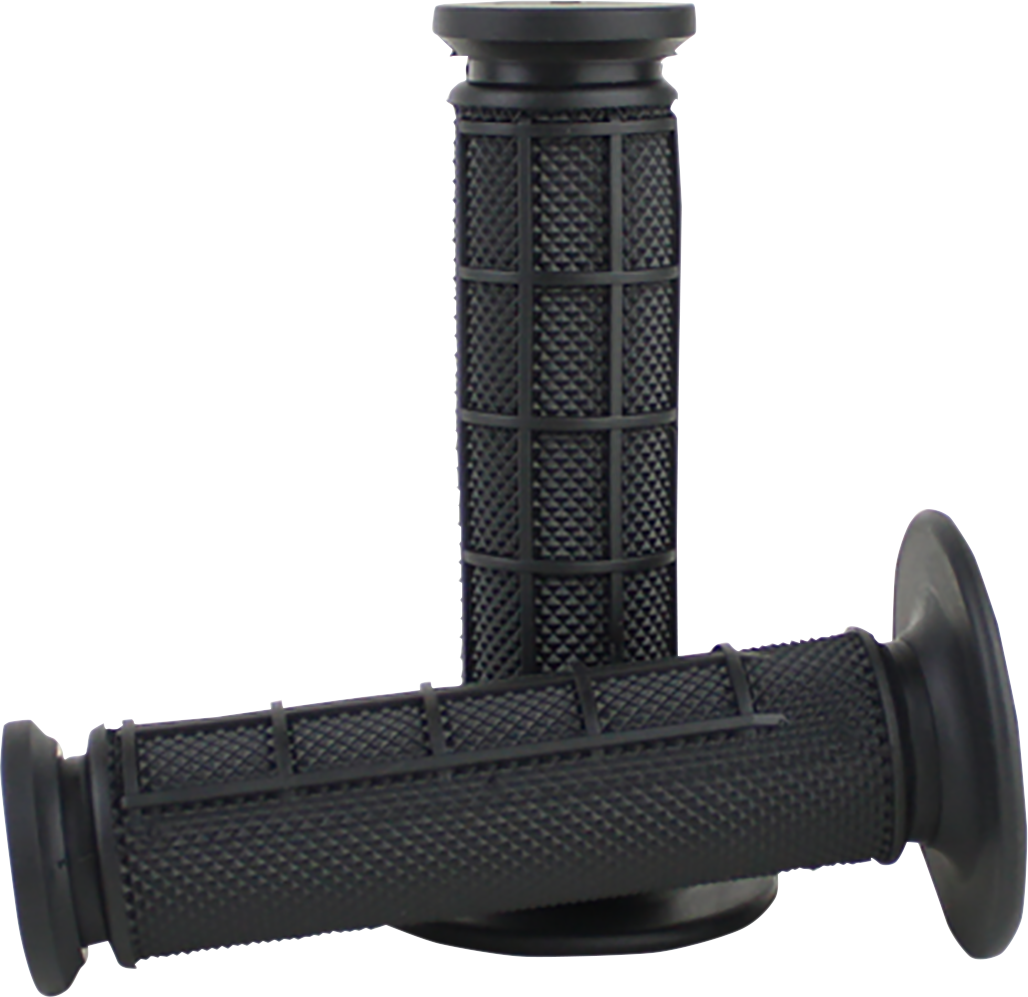 DRIVEN RACING Pro Waffle Grips - Black/Black