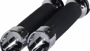 KHROME WERKS Edge Grips - Custom Contour - TBW - Chrome