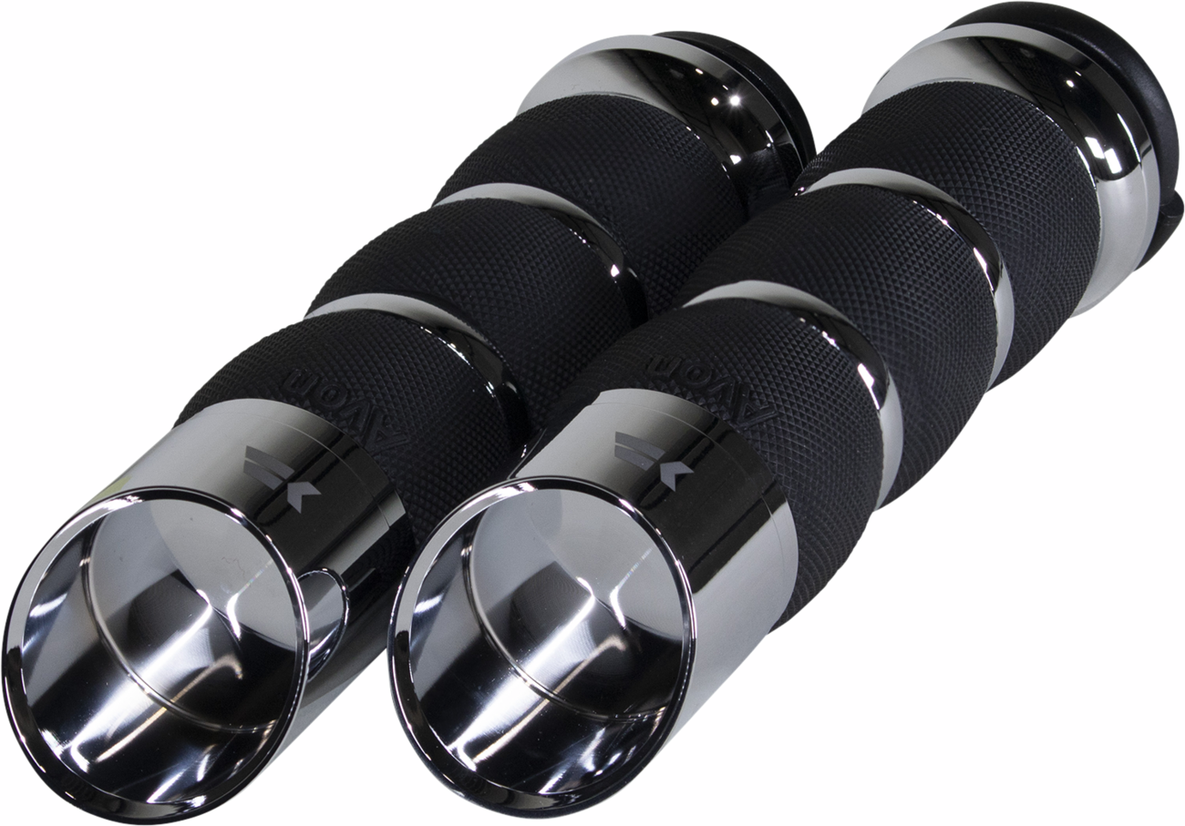 KHROME WERKS Edge Grips - Air Cushion - TBW - Chrome