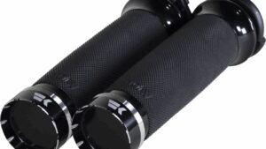 KHROME WERKS Tracer Grips - Custom Contour - Cable - Black