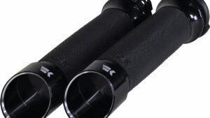 KHROME WERKS Edge Grips - Custom Contour - Cable - Black