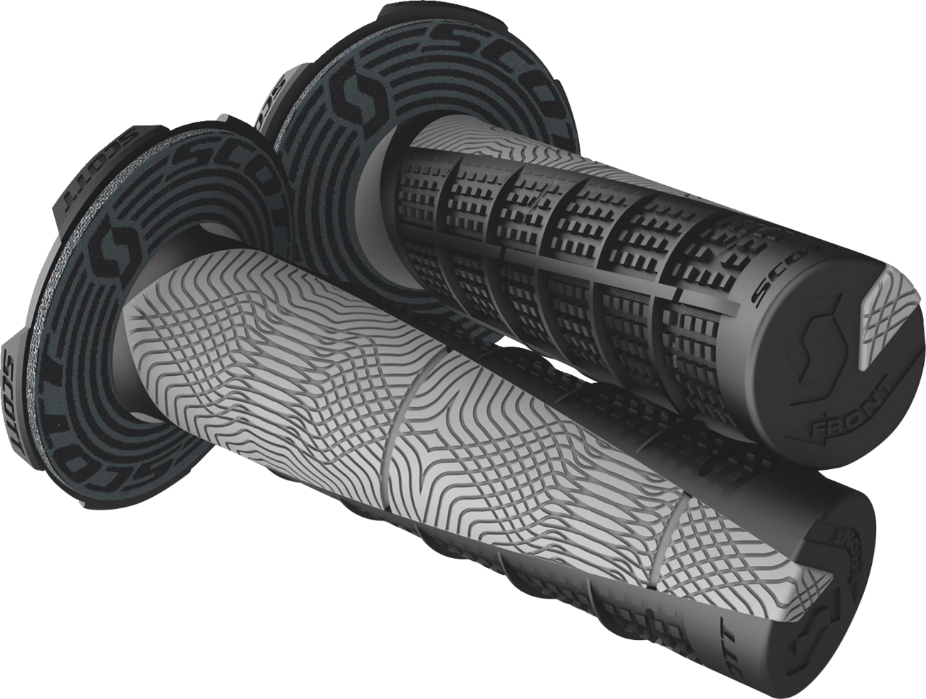 SCOTT Deuce Grips with Donut - Black/Gray