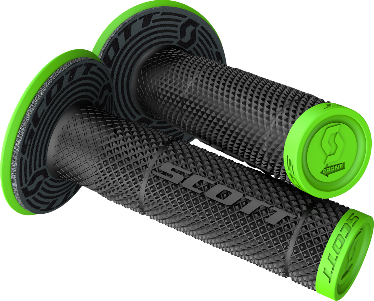 SCOTT SX II + Donut Grips - Green/Black
