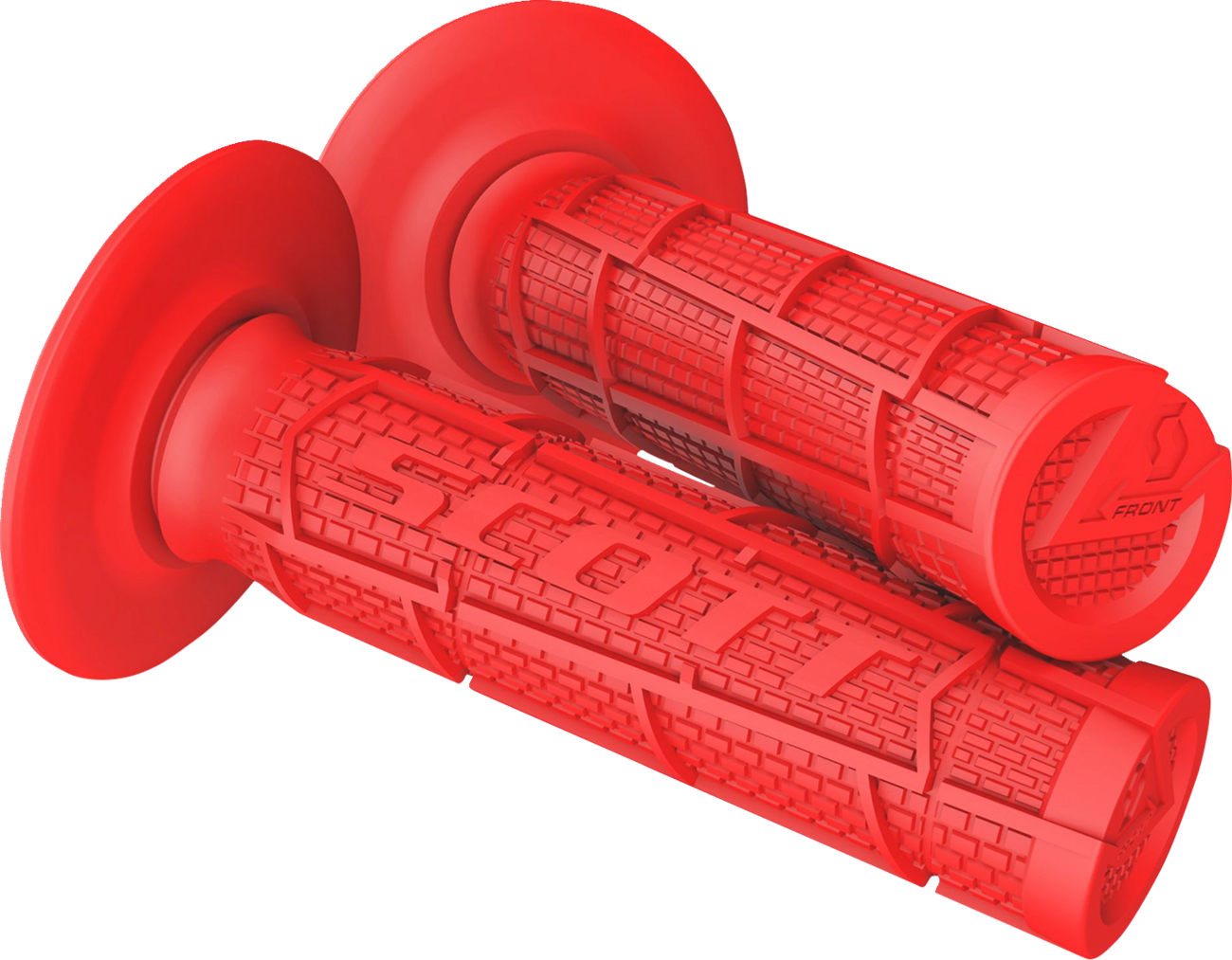 SCOTT Radial Full Waffle Grips - Red
