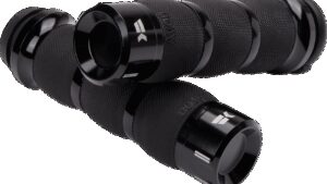 KHROME WERKS Klassic Grips - Air Cushion - TBW - Black