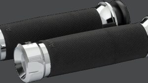 KHROME WERKS Klassic Grips - Custom Contour - Cable - Chrome