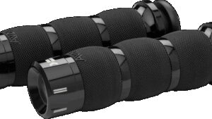 KHROME WERKS Klassic Grips - Air Cushion - Cable - Black