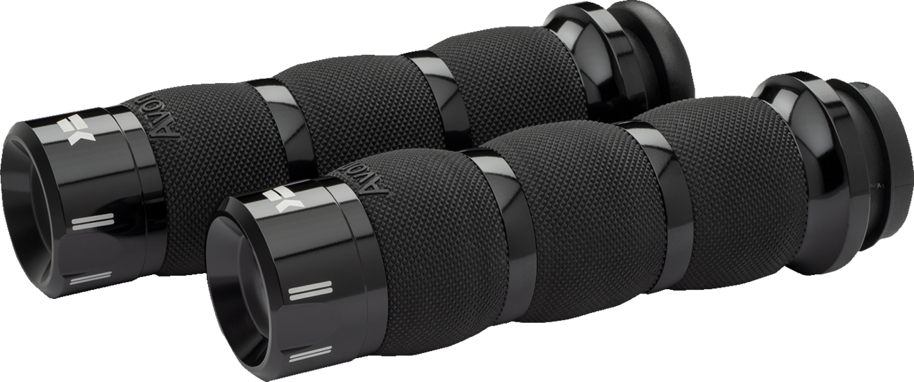 KHROME WERKS Klassic Grips - Air Cushion - Cable - Black