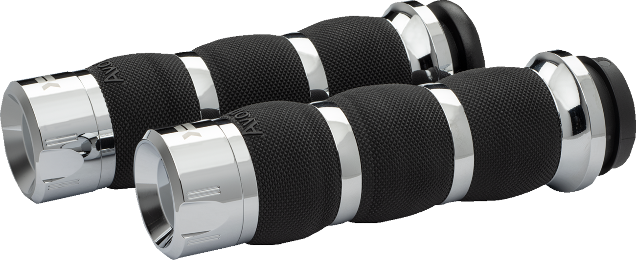 KHROME WERKS Klassic Grips - Air Cushion - Cable - Chrome