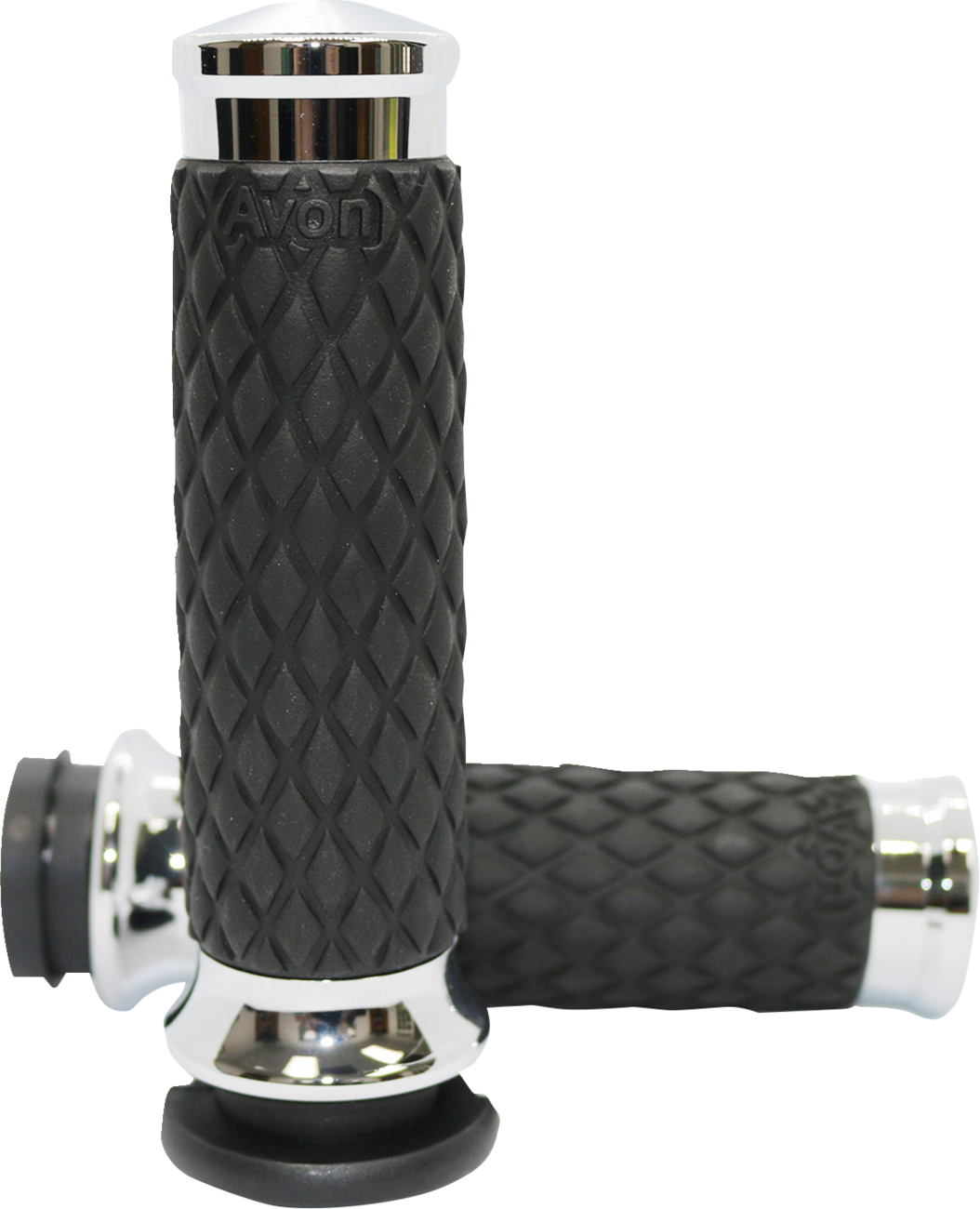 AVON GRIPS Diamond Contour Grips - Chrome