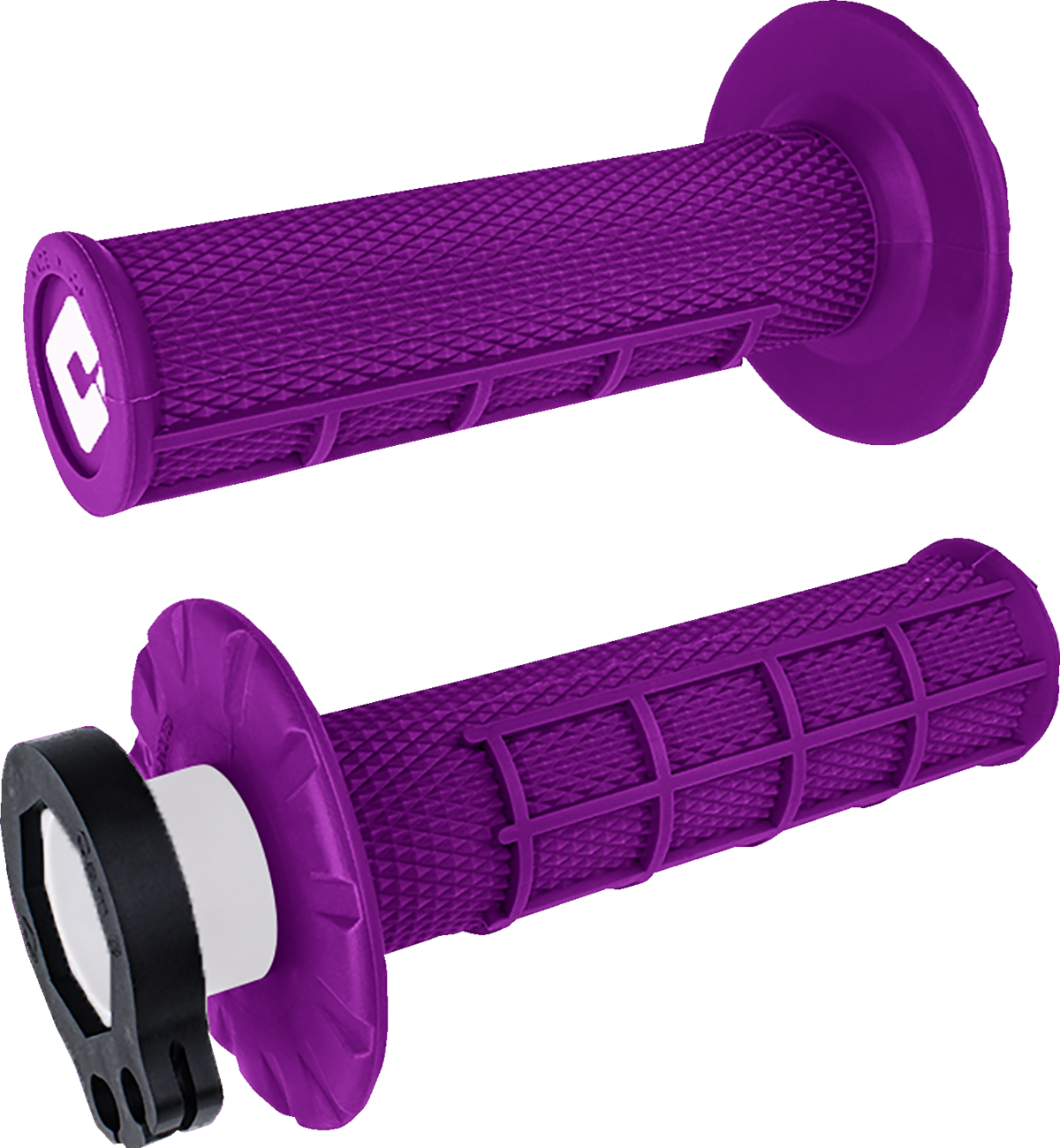 ODI GRIP HALF-WAFFLE MX LOCK ON PURPLE