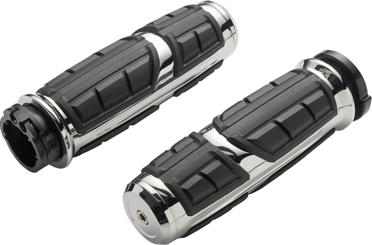 CIRO Grips - Chicane™ - Street Glide/Road Glide - Chrome