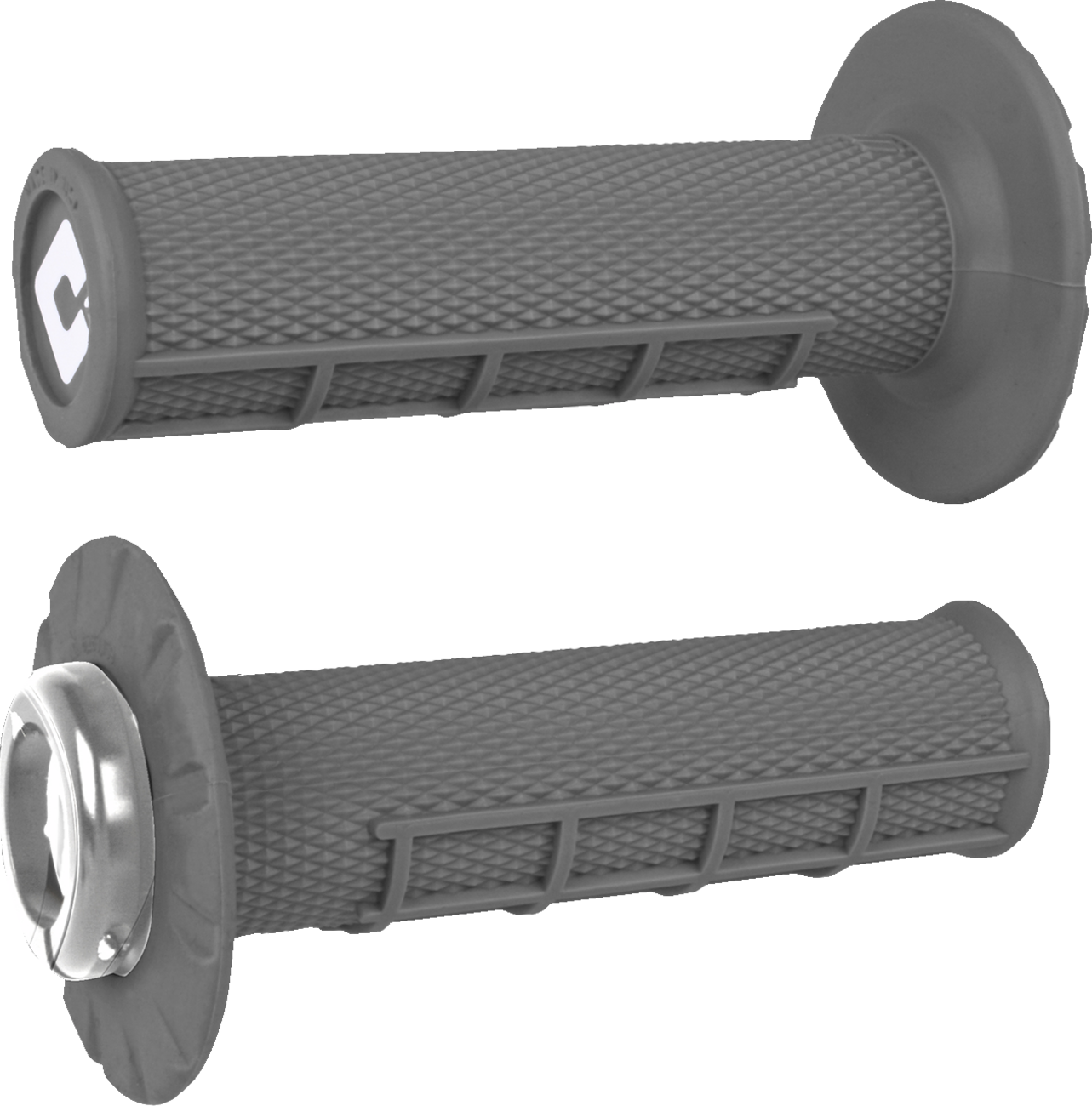 ODI GRIPS 1/2 WAFFLE V2.1 LOCK ON ATV GRH/SILVER
