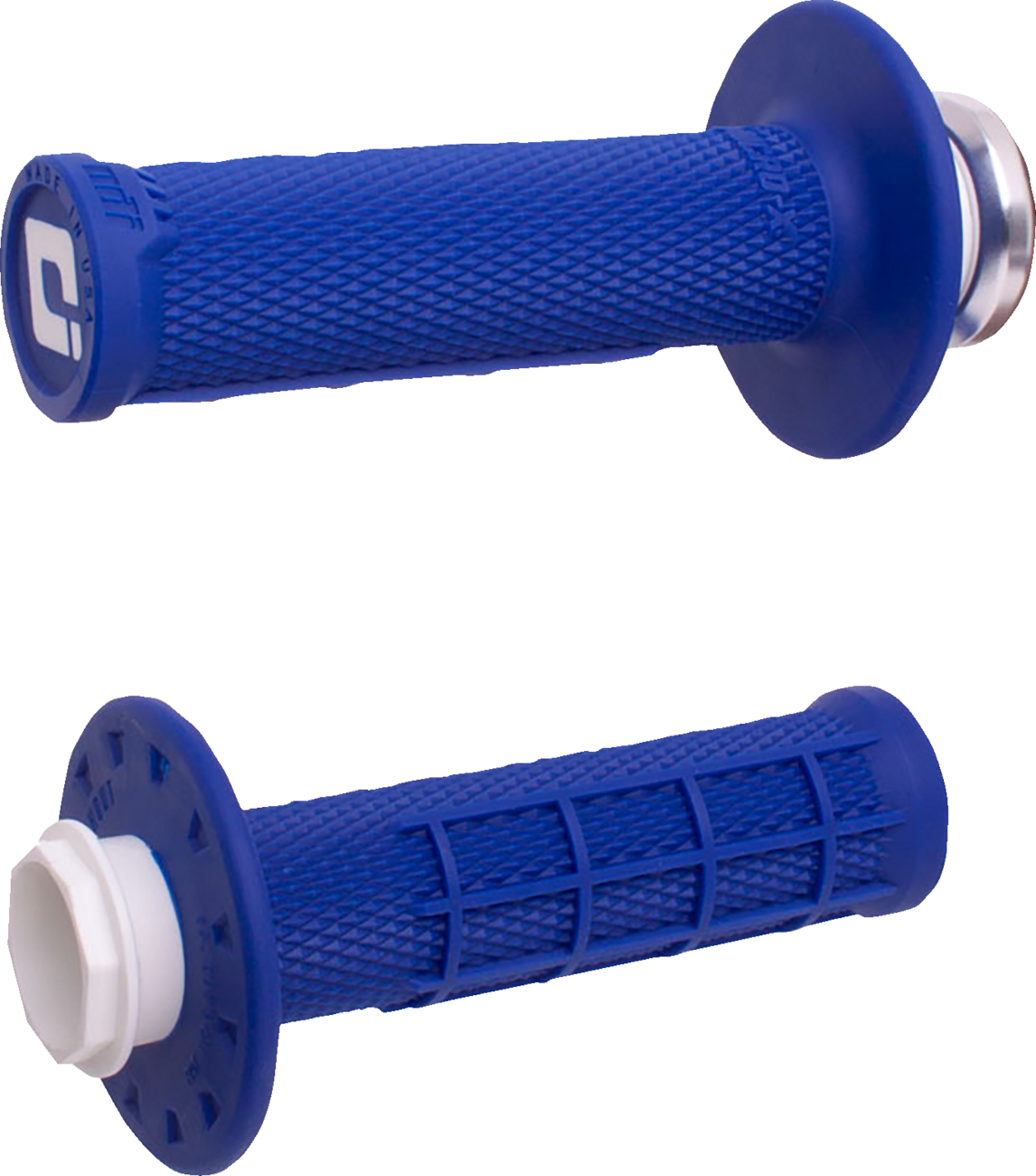 ODI Micro-X Half-Waffle v2 Lock-On Grips - Blue/Black