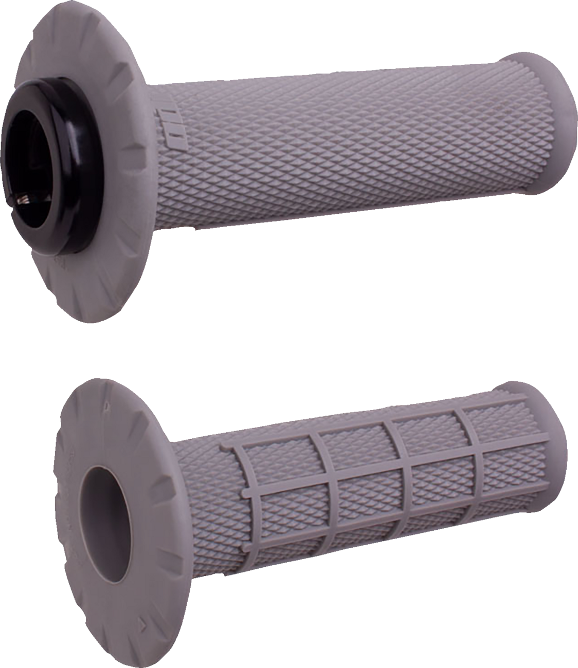ODI Universal Lock-On Half Waffle Grips - Gray/Silver