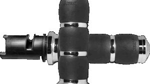 AVON GRIPS 3-Ring Velvet Air Grips - TBW - Chrome