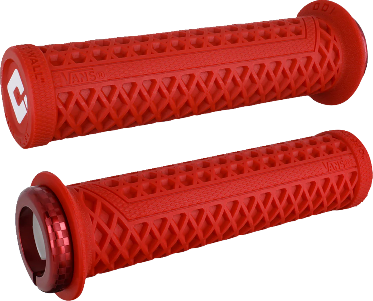 ODI Vans v2.1 Lock-On Grips - ATV - Red/Red