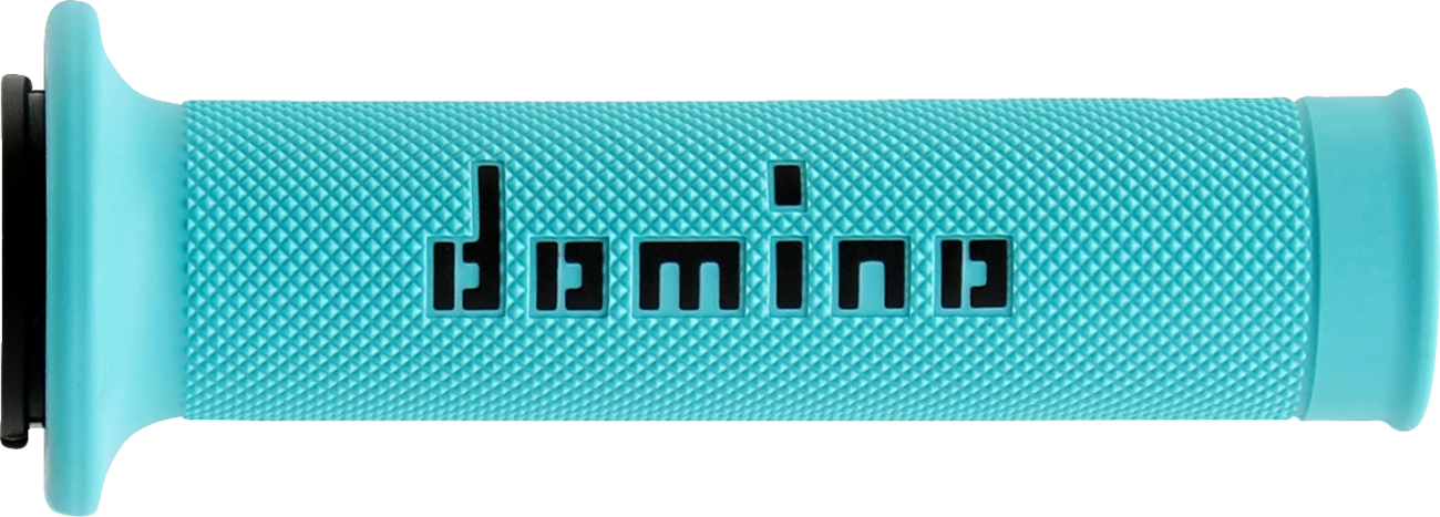 DOMINO MotoGP Grips - Dual-Compound - Cyan/Black