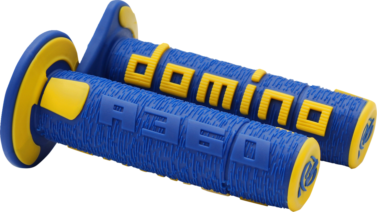 DOMINO A360 Off-Road Grips - Blue/Yellow