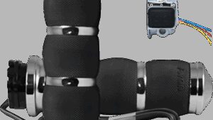 AVON GRIPS Heated Grips - Air Cushion - Cable - Chrome