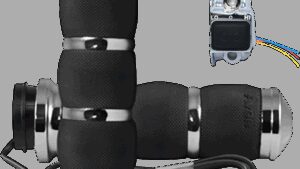 AVON GRIPS Heated Grips - Air Cushion - TBW - Chrome