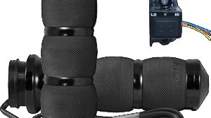 AVON GRIPS Heated Grips - Air Cushion - TBW - Black