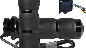 AVON GRIPS Heated Grips - Velvet Air - Cable - Black