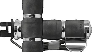AVON GRIPS Heated Grips - Air Cushion - Throttle Boss - Indian - Chrome