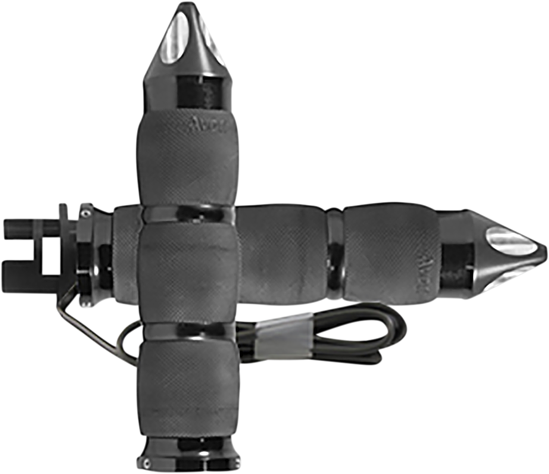 AVON GRIPS Heated Grips - Air Cushion - Spike - Indian - Black