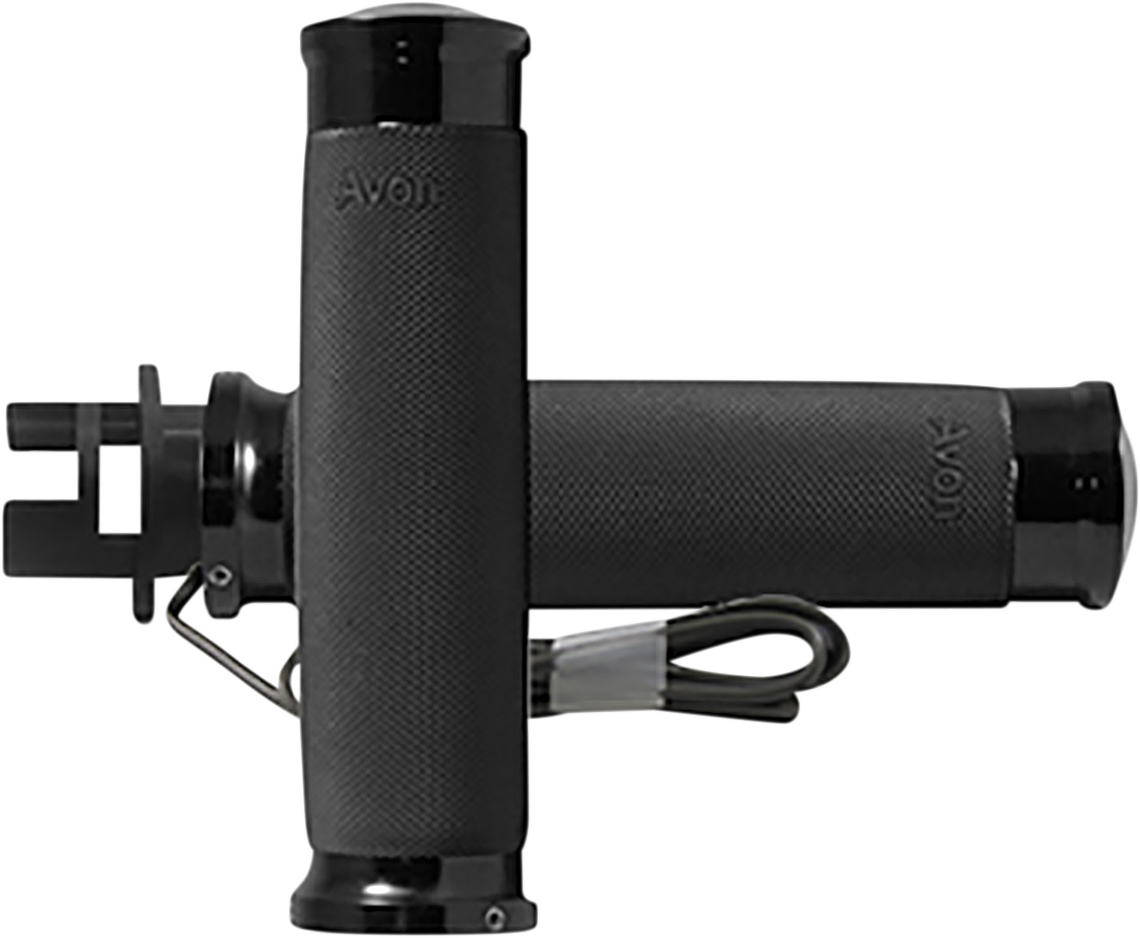 AVON GRIPS Heated Grips - Custom Contour - Indian - Black