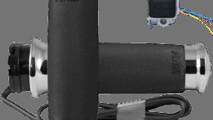 AVON GRIPS Heated Grips - Custom Contour - Cable - Chrome