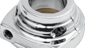 PERFORMANCE MACHINE (PM) Throttle Housing - Thread-In Cable - Chrome