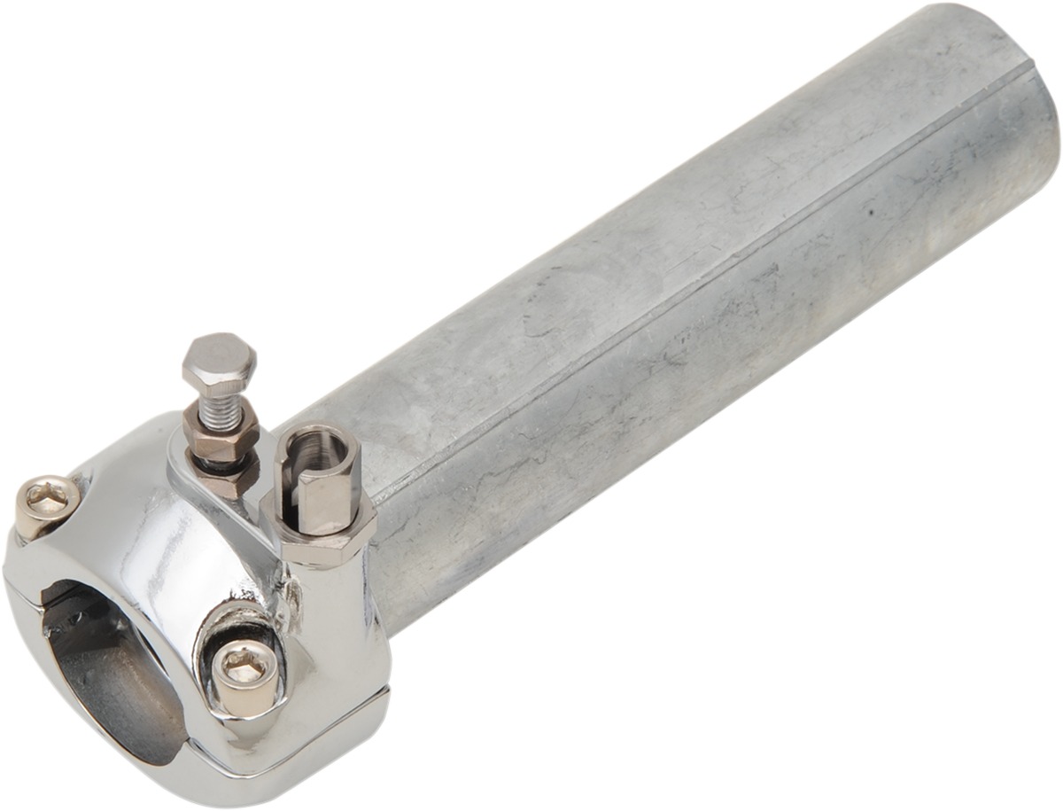 EMGO 1" Throttle Assembly - Single Cable - Chrome