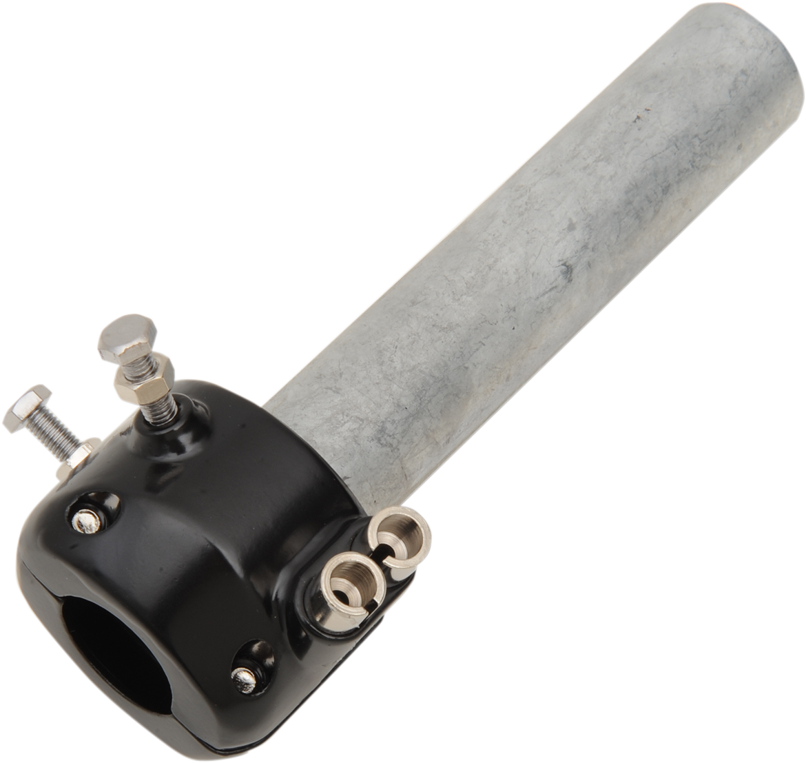 EMGO 7/8" Throttle Assembly - Dual Cable - Black