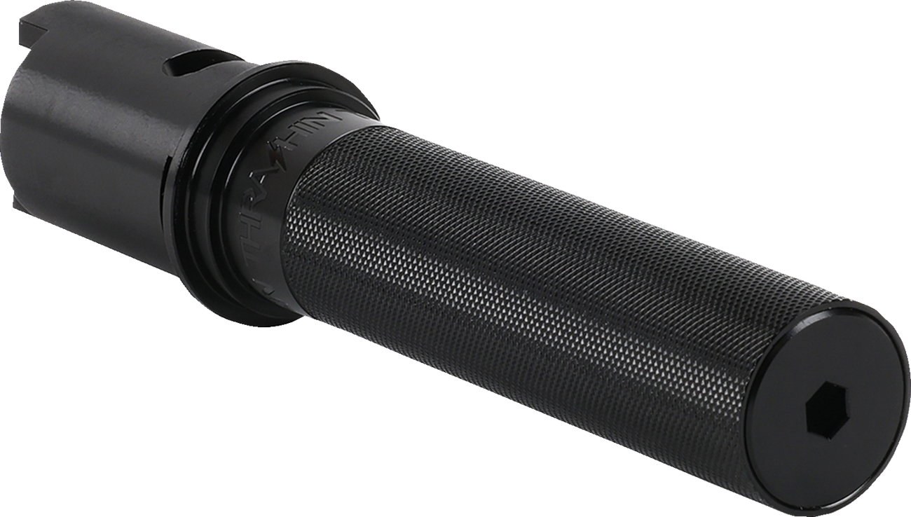 THRASHIN SUPPLY CO. Throttle Tube - Knurled - 1" - Gen 2 TBW - Black