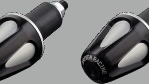 DRIVEN RACING D-Axis Handlebar End - Black/Silver
