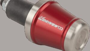 DRIVEN RACING Stainless Steel Handlebar End Weight - Red
